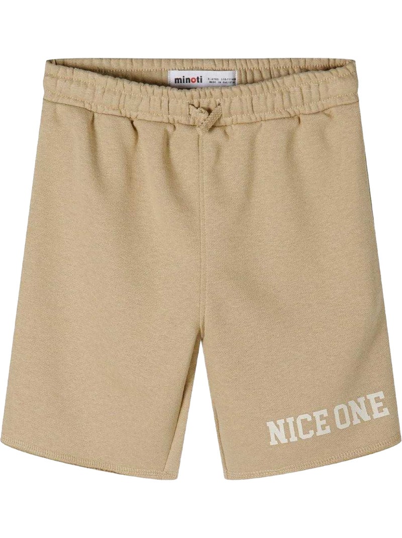 Ensemble t-shirt et short motif/style texte - minoti Beige - Kiabi