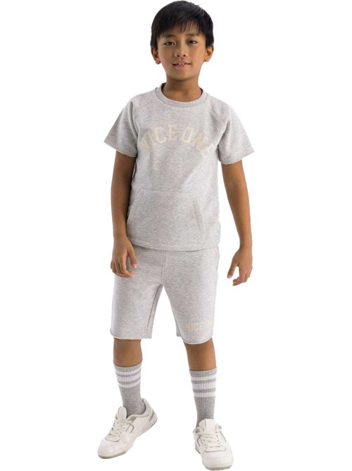 Ensemble t-shirt et short motif/style texte - minoti - Kiabi