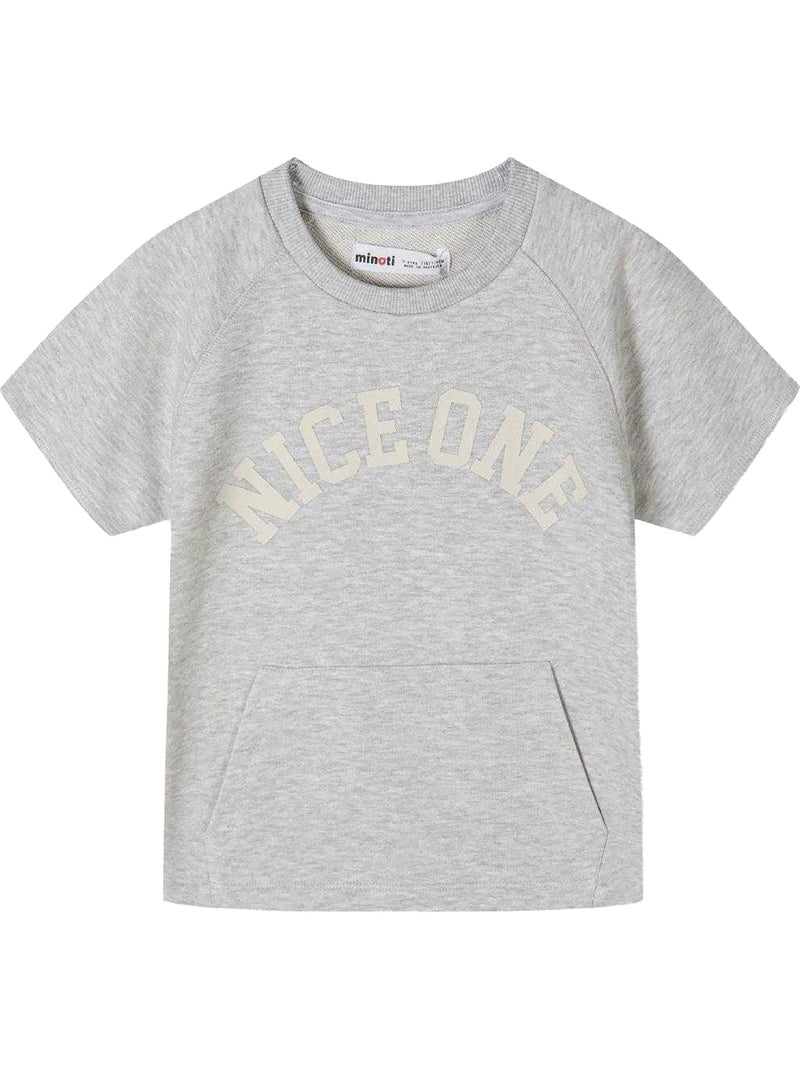 Ensemble t-shirt et short motif/style texte - minoti Gris - Kiabi