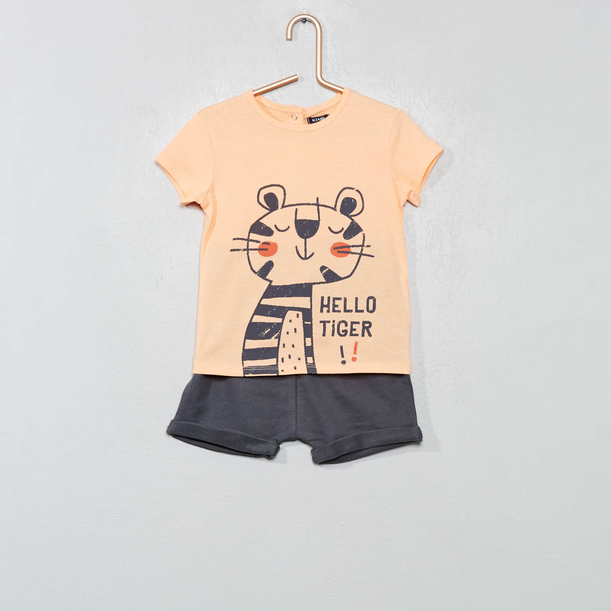 Chicco - Ensemble T-Shirt + Short Garçon - 100% Coton - Confort Et Style