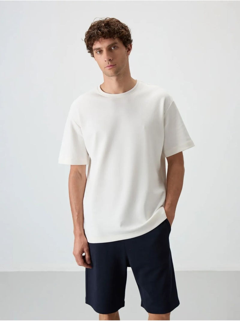 Ensemble t-shirt et short oversize tommy Blanc - Kiabi