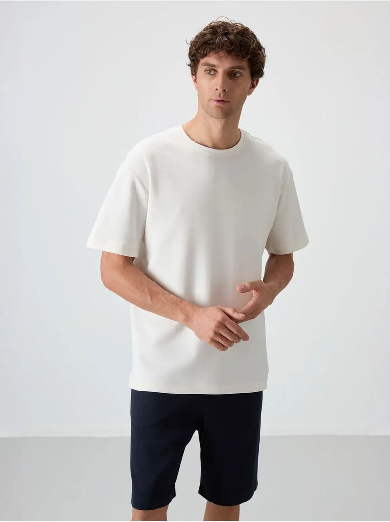 Ensemble t-shirt et short oversize tommy Blanc - Kiabi