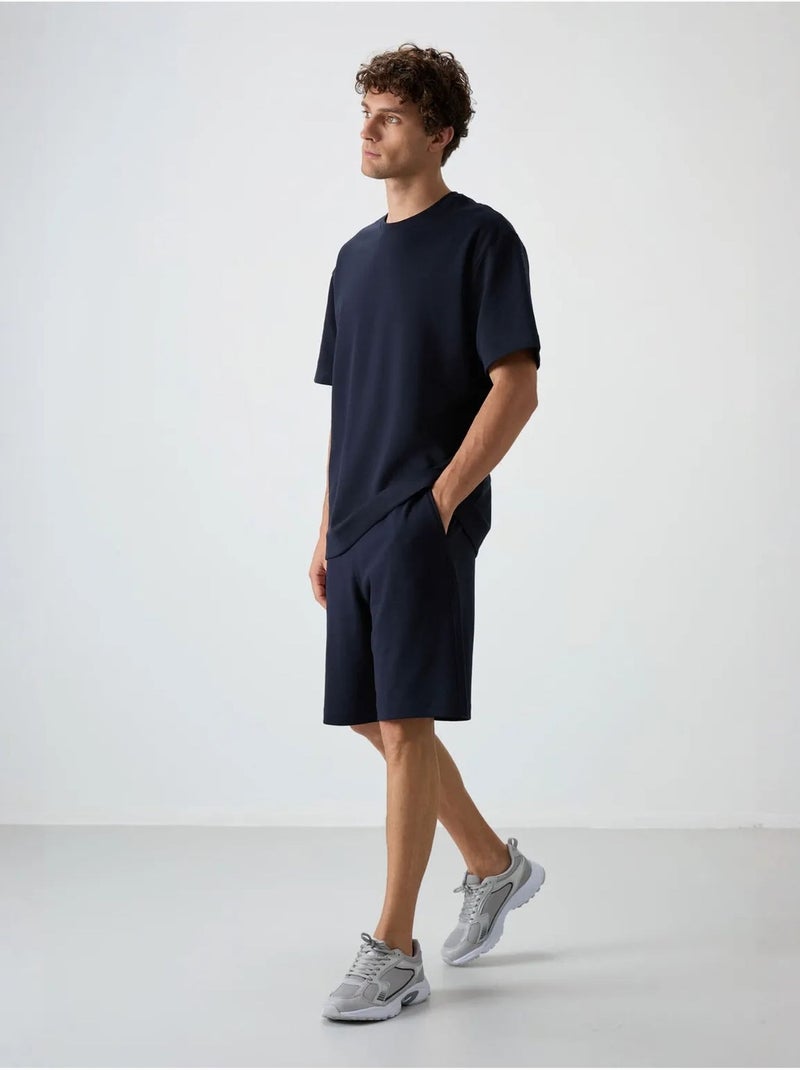 Ensemble t-shirt et short oversize tommy Bleu marine - Kiabi