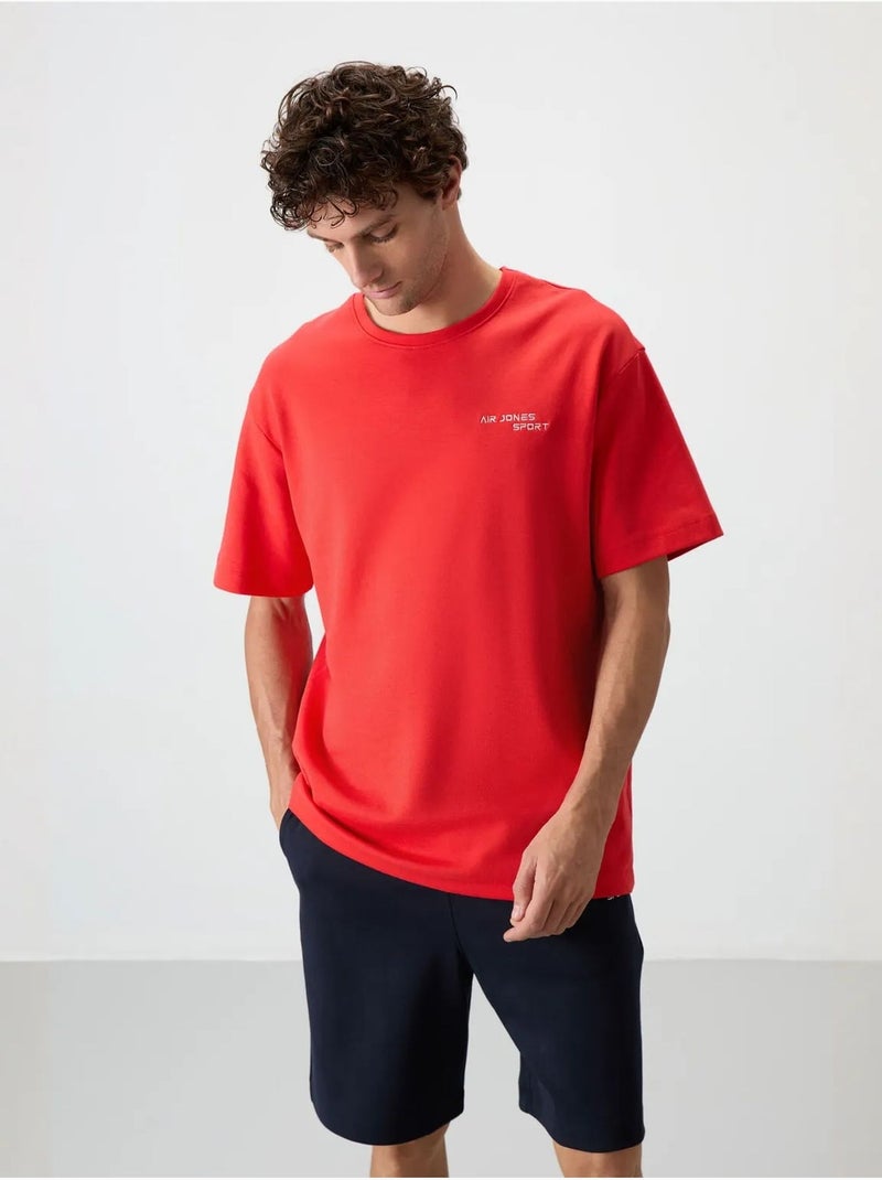Ensemble t-shirt et short oversize tommy Rouge - Kiabi