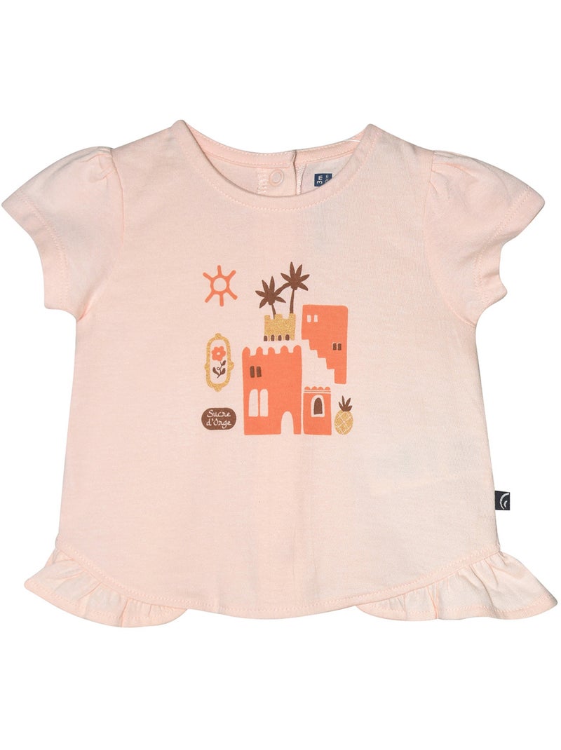 Ensemble T-shirt et short Ramia Beige - Kiabi