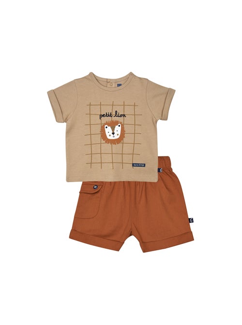 Ensemble T shirt et short Régis Sucre d'Orge - Kiabi