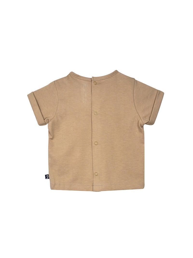 Ensemble T shirt et short Régis Sucre d'Orge Beige - Kiabi