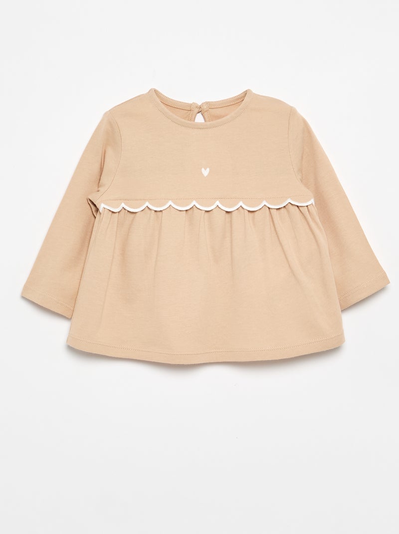 Ensemble T-shirt + legging Beige - Kiabi