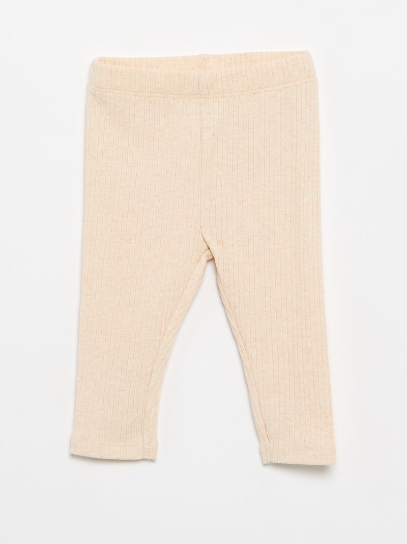Ensemble T-shirt + legging Beige - Kiabi