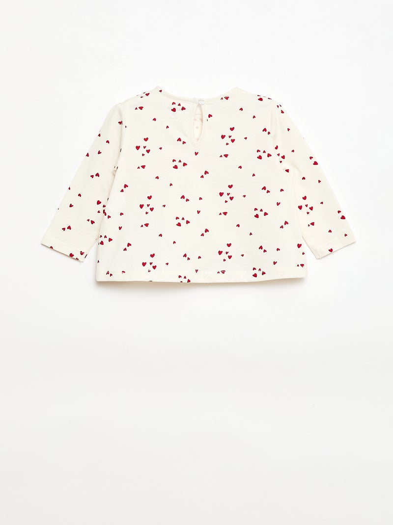 Ensemble t-shirt + legging côtelé - 2 pièces Beige - Kiabi