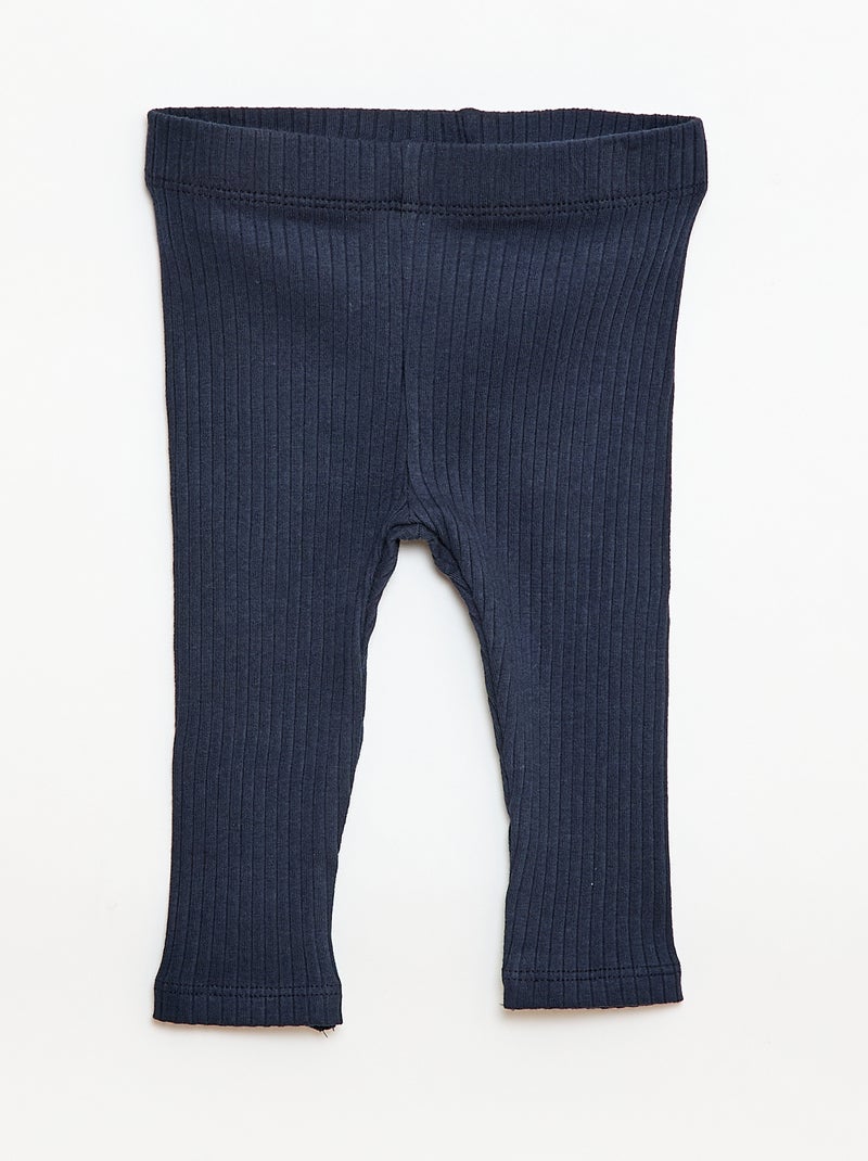 Ensemble t-shirt + legging côtelé - 2 pièces Beige - Kiabi