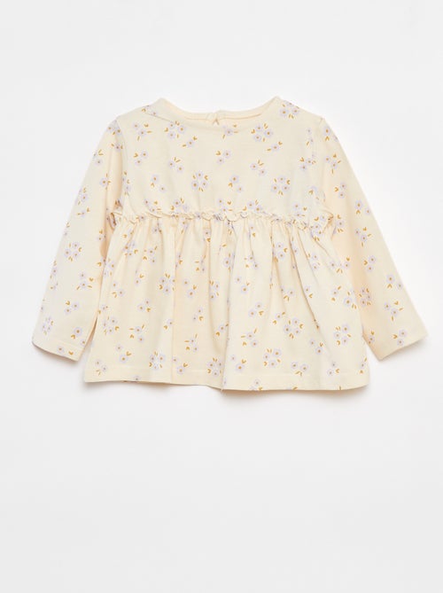 Ensemble t-shirt + legging côtelé - 2 pièces - Kiabi