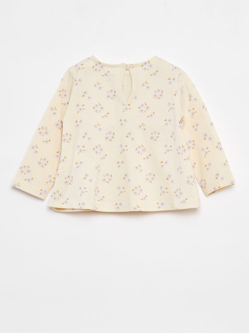 Ensemble t-shirt + legging côtelé - 2 pièces - Kiabi