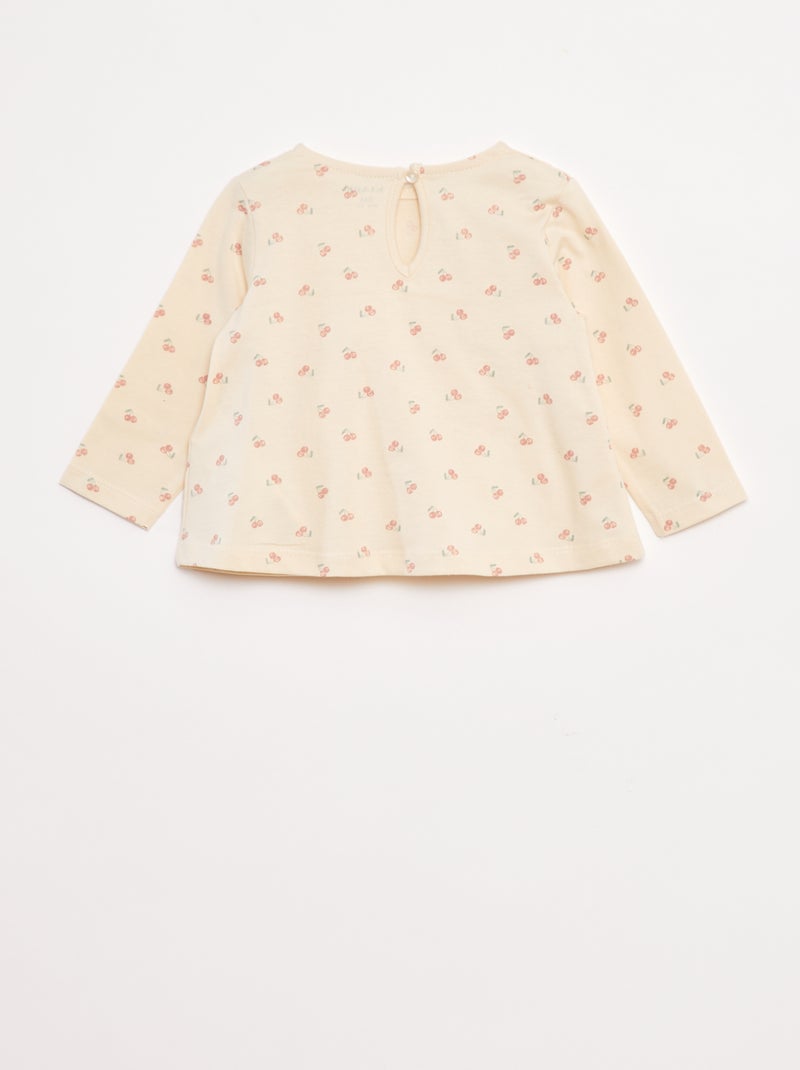 Ensemble t-shirt + legging côtelé - 2 pièces Bleu - Kiabi