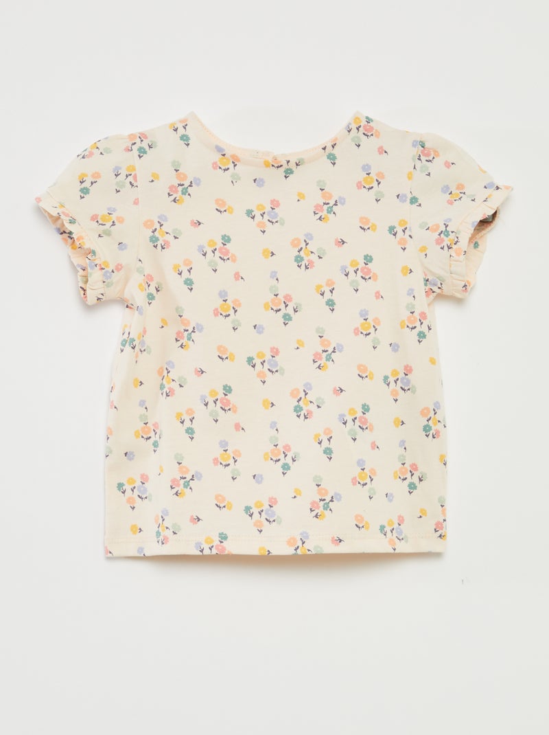 Ensemble t-shirt + legging côtelé - 2 pièces ROSE - Kiabi