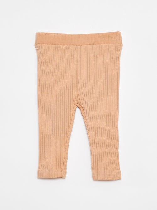 Ensemble t-shirt + legging côtelé - 2 pièces - Kiabi