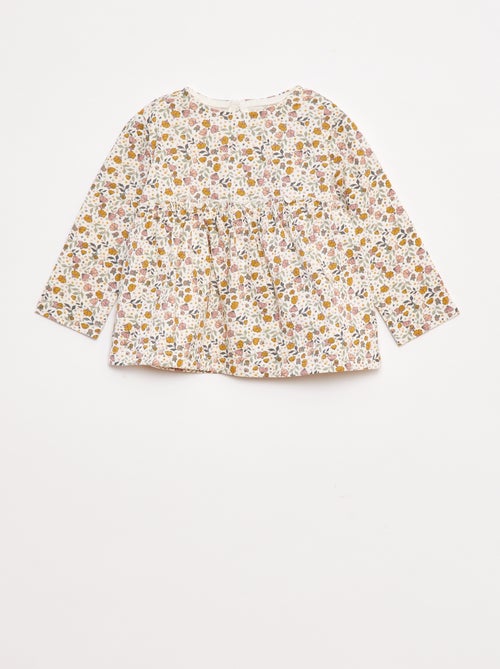 Ensemble t-shirt + legging côtelé - 2 pièces - Kiabi