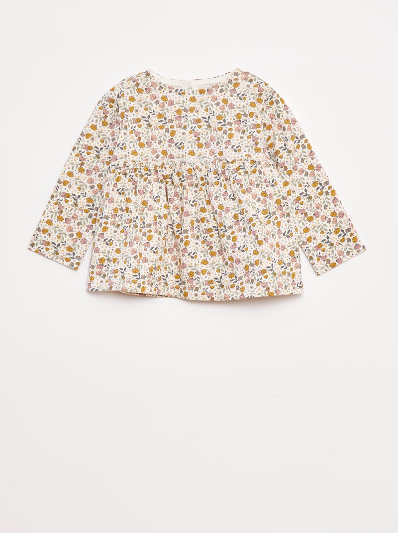 Ensemble t-shirt + legging côtelé - 2 pièces Rose - Kiabi