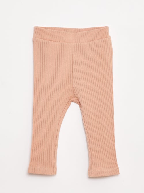 Ensemble t-shirt + legging côtelé - 2 pièces - Kiabi