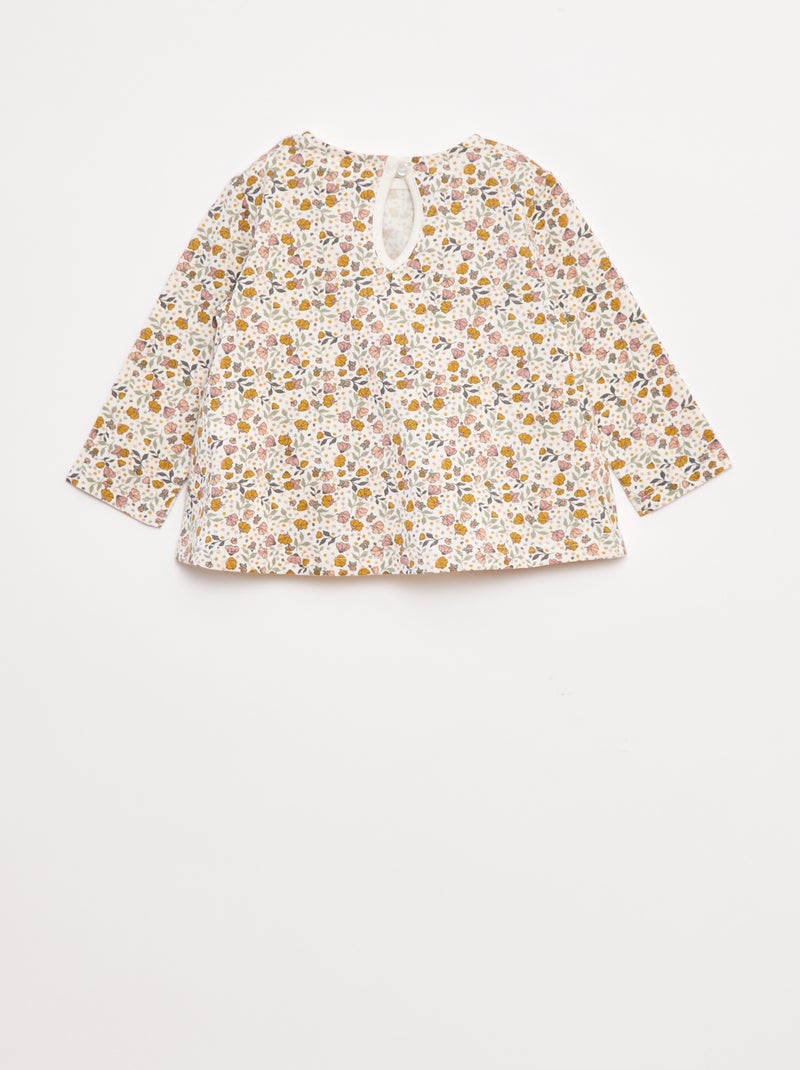 Ensemble t-shirt + legging côtelé - 2 pièces Rose - Kiabi