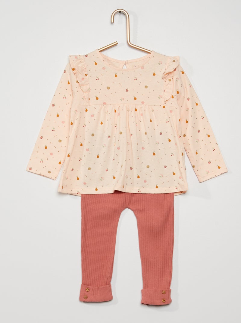 Ensemble T-shirt + legging ROSE - Kiabi