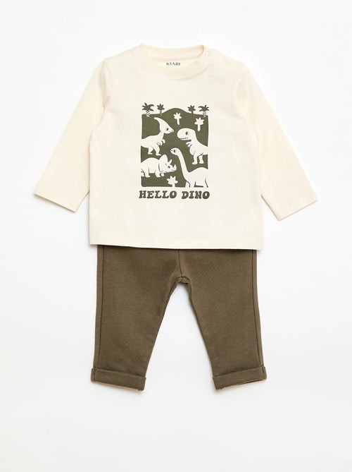 Ensemble t-shirt + pantalon - 2 pièces - Kiabi