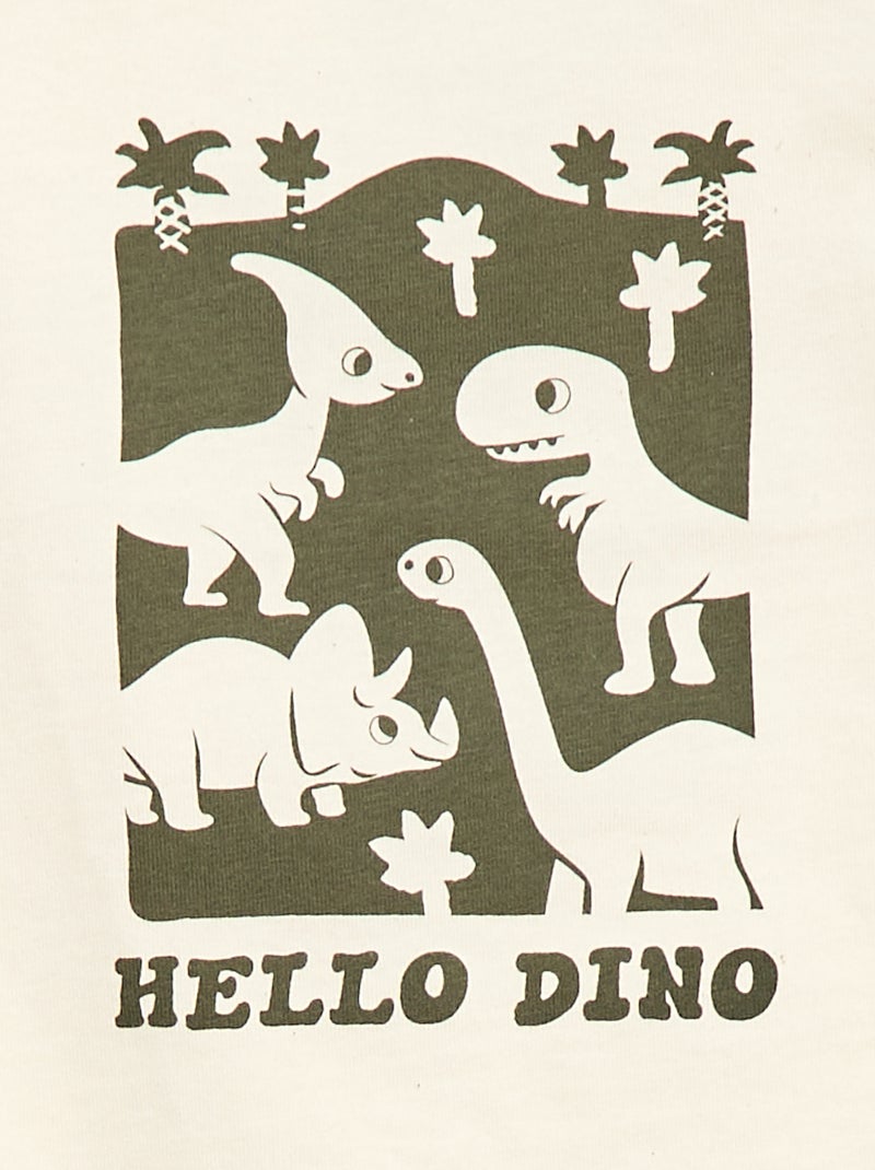 Ensemble t-shirt + pantalon - 2 pièces Beige - Kiabi