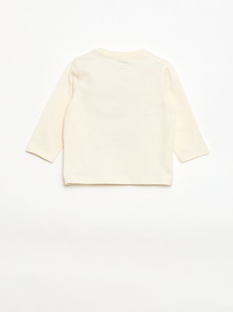 Ensemble t-shirt + pantalon - 2 pièces Beige - Kiabi