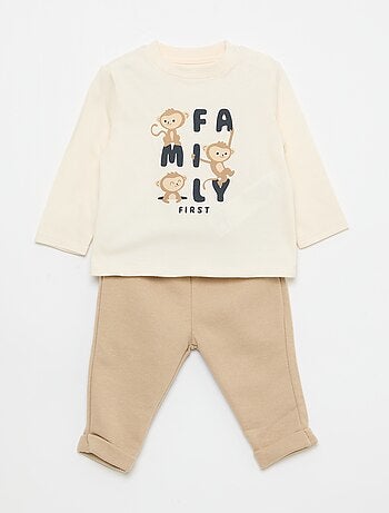 Ensemble t-shirt + pantalon - 2 pièces