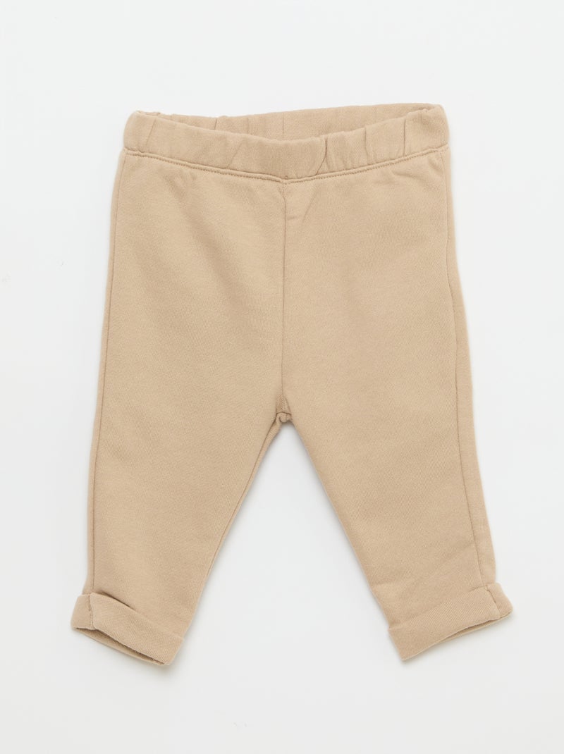 Ensemble t-shirt + pantalon - 2 pièces Beige - Kiabi