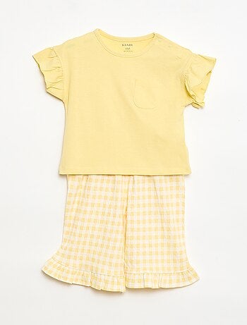 Ensemble t-shirt + pantalon - 2 poches