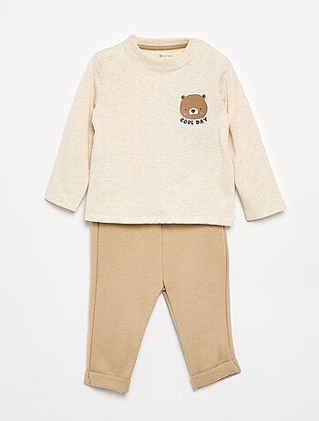 Ensemble T-shirt + pantalon de jogging - 2 pièces