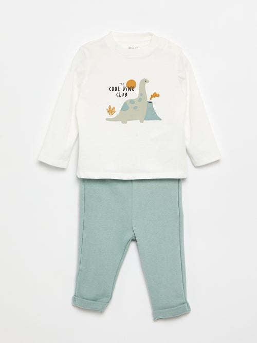 Ensemble T-shirt + pantalon de jogging - 2 pièces - Kiabi