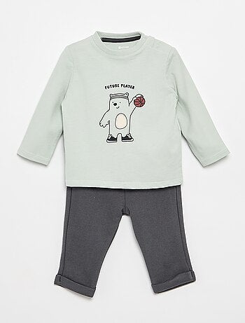 Ensemble T-shirt + pantalon de jogging - 2 pièces