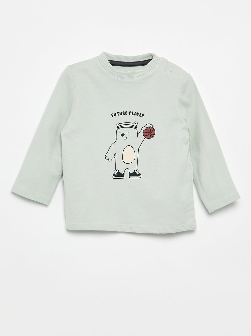 Ensemble T-shirt + pantalon de jogging - 2 pièces Bleu - Kiabi