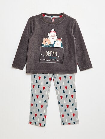 Ensemble t-shirt + pantalon en polaire - 2 pièces