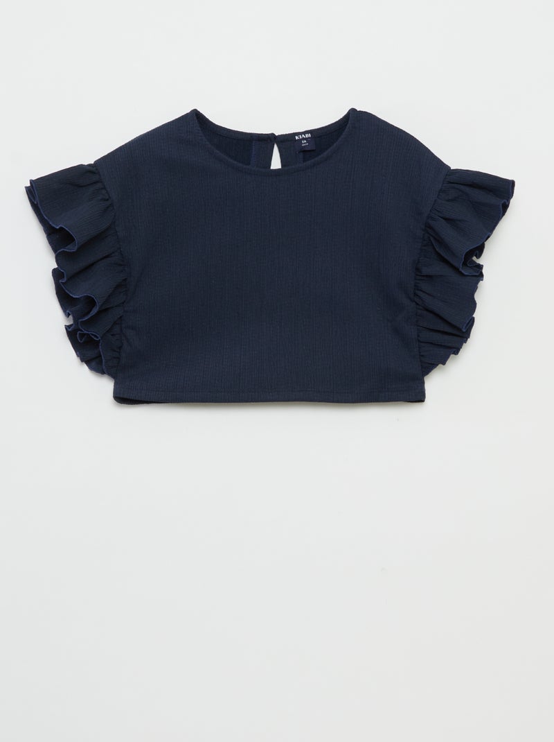 Ensemble t-shirt + pantalon fluides - 2 pièces BLEU MARINE - Kiabi