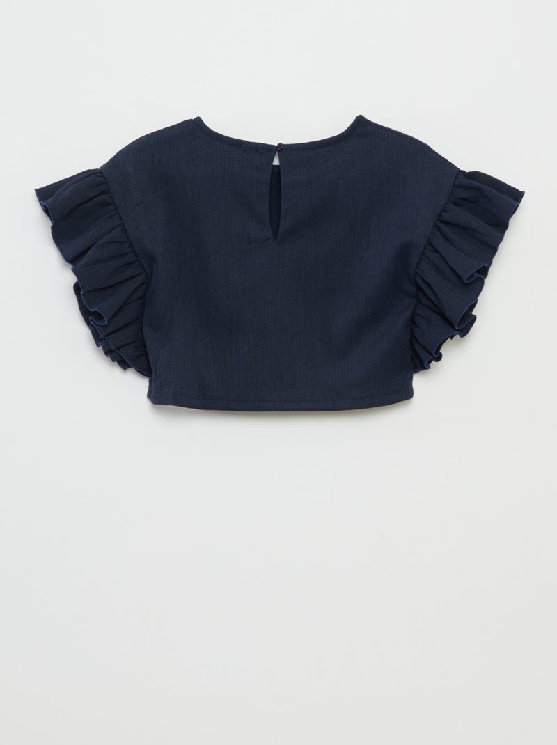 Ensemble t-shirt + pantalon fluides - 2 pièces BLEU MARINE - Kiabi