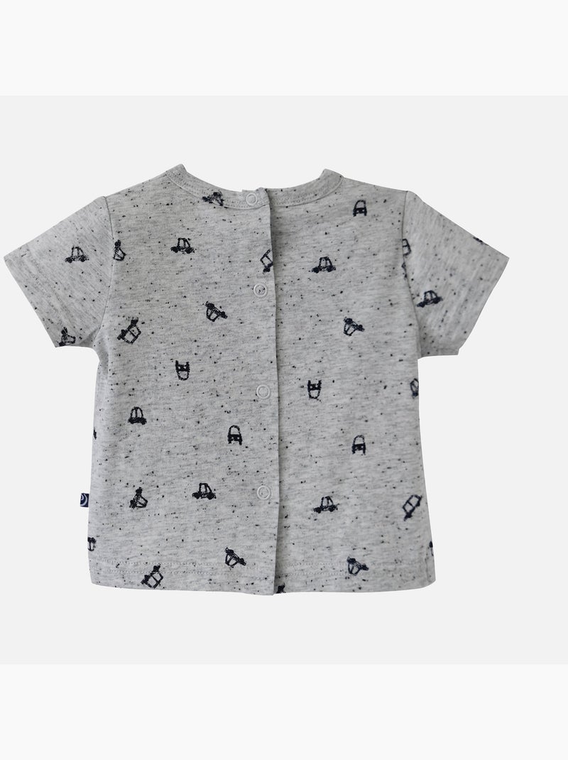 ENSEMBLE T SHIRT SALOPETTE COURTE AYMERIC Bleu - Kiabi