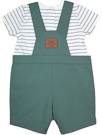 Ensemble t-shirt salopette courte rené