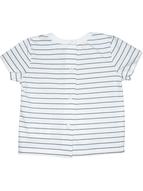 Ensemble t-shirt salopette courte René - Kiabi