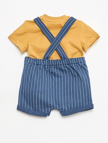 Ensemble t-shirt + salopette 'Disney' 'Mickey' - 2 pièces