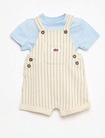 Ensemble t-shirt + salopette 'Disney' 'Mickey' - 2 pièces