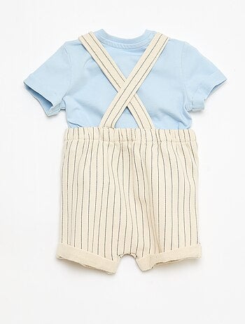 Ensemble t-shirt + salopette 'Disney' 'Mickey' - 2 pièces