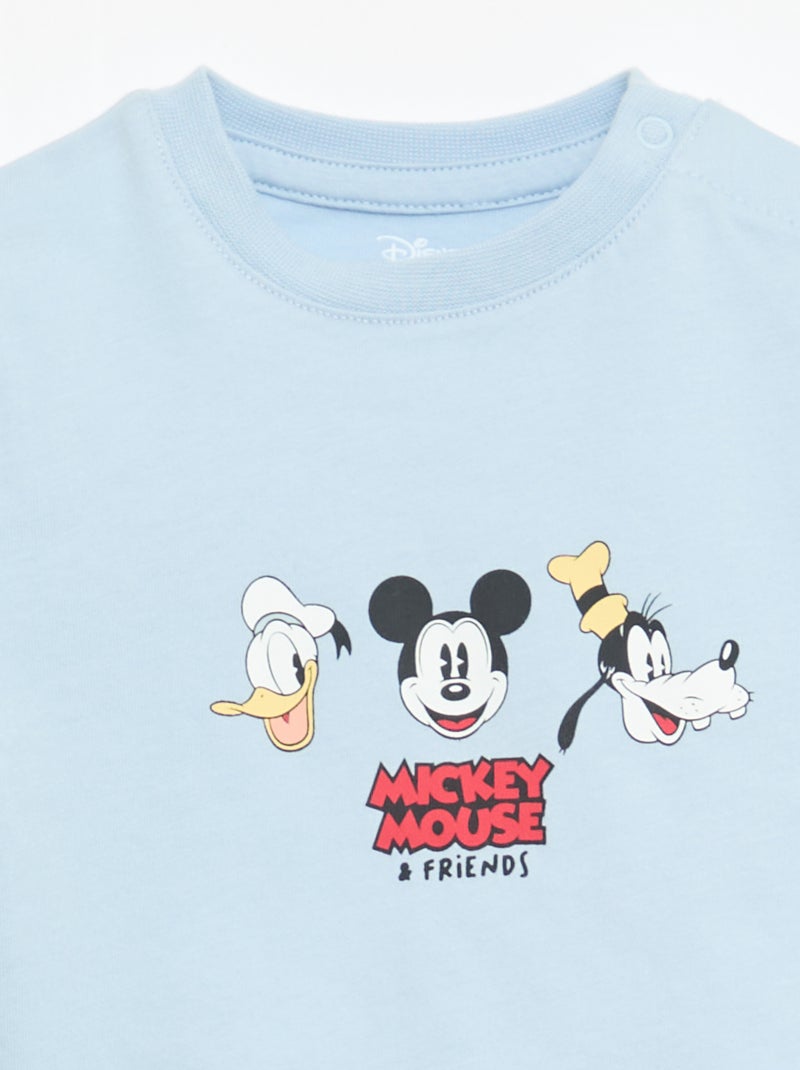 Ensemble t-shirt + salopette 'Disney' 'Mickey' - 2 pièces Bleu - Kiabi