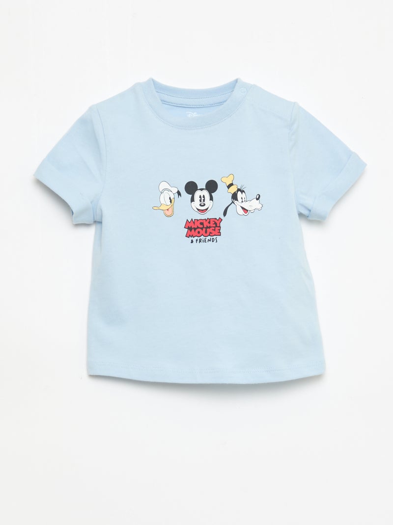 Ensemble t-shirt + salopette 'Disney' 'Mickey' - 2 pièces Bleu - Kiabi