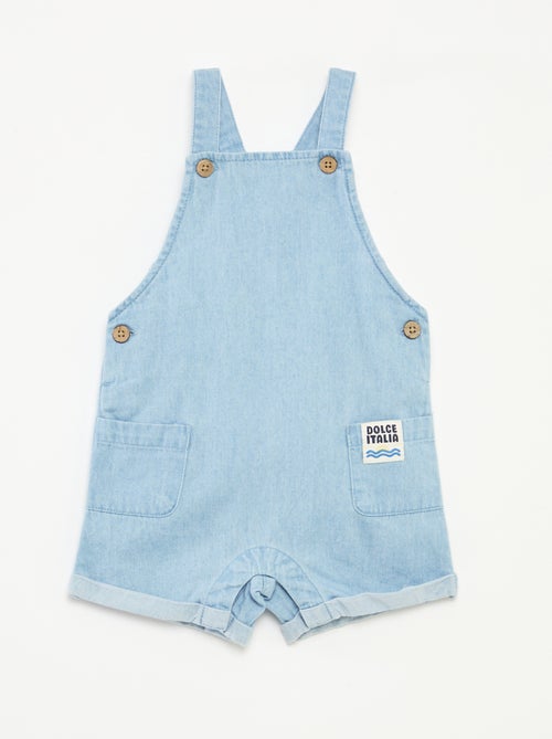 Ensemble t-shirt + salopette en denim - 2 pièces - Kiabi