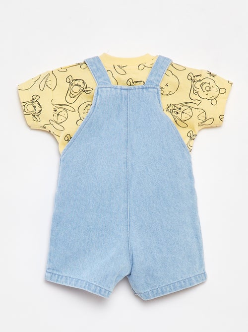 Ensemble t-shirt + salopette en jean 'Disney' - 2 pièces - Kiabi