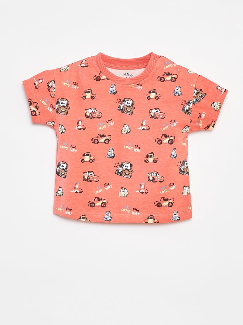 Ensemble t-shirt + salopette en jean 'Disney' - 2 pièces ROUGE - Kiabi