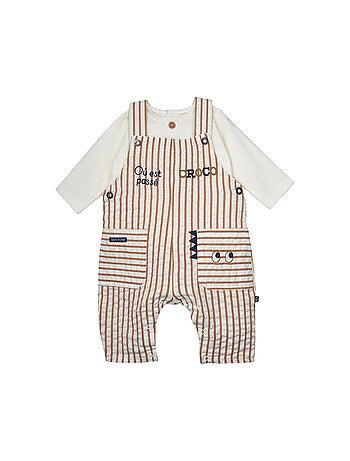 Ensemble T-shirt salopette Roméo Sucre d'Orge